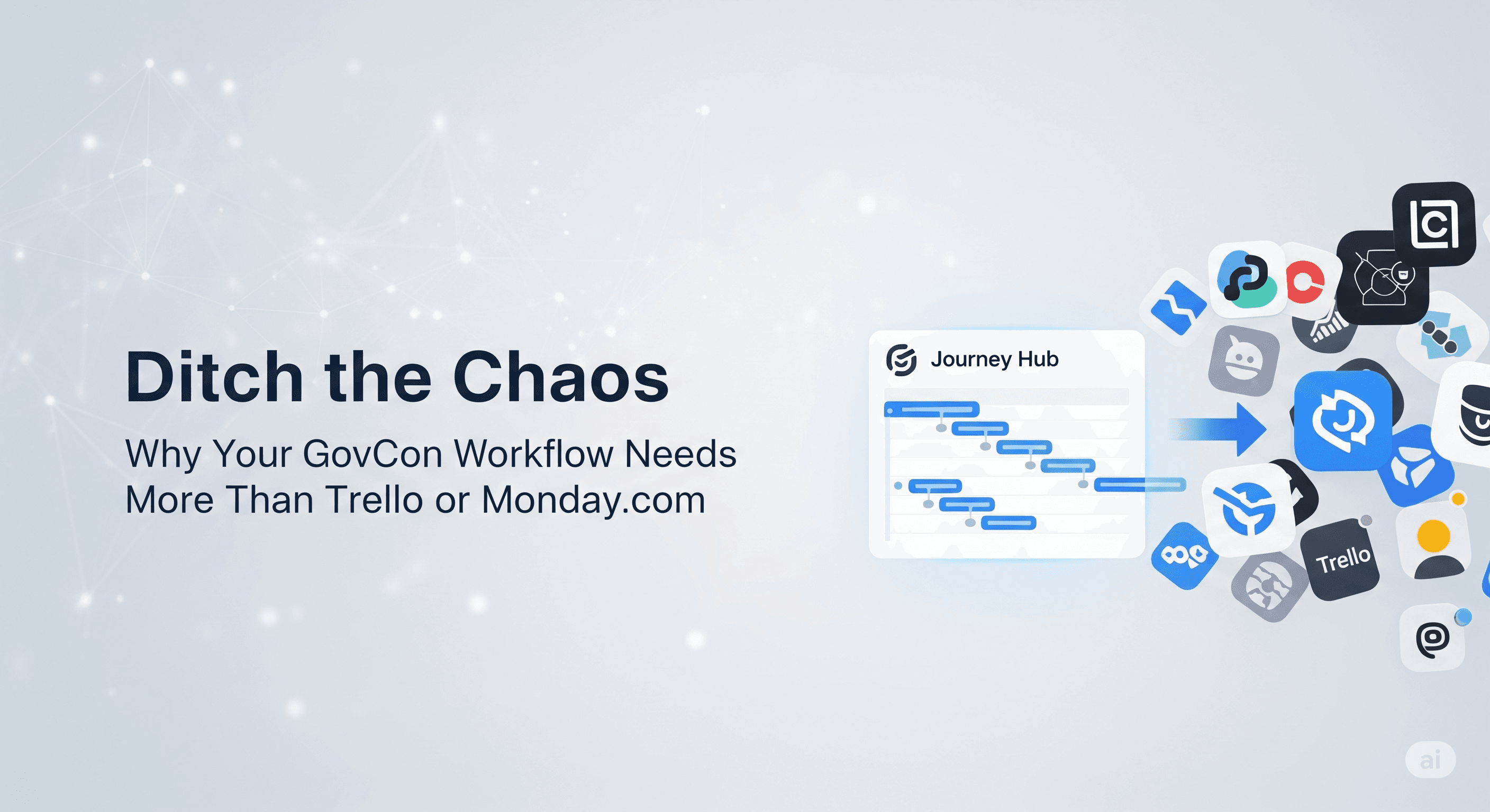 Cover Image for  Why Your GovCon Workflow Needs More Than Trello or Monday.com