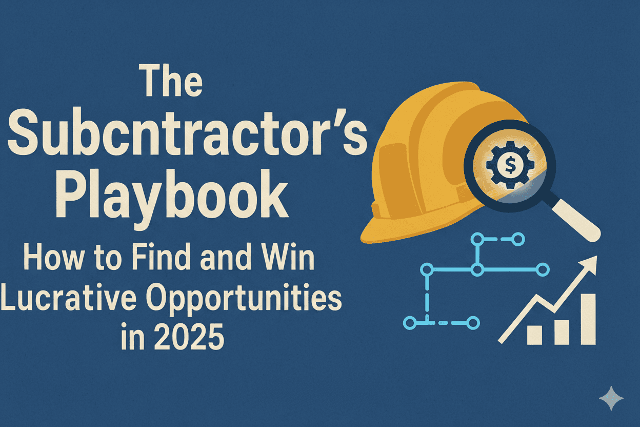 Cover Image for The Subcontractor's Playbook: How to Find and Win Lucrative Opportunities in 2025