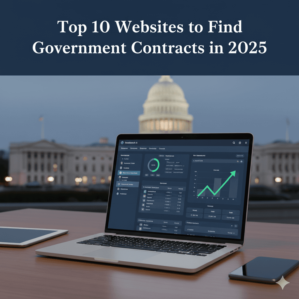 Cover Image for Top 10 Websites to Find Government Contracts in 2025 | The Ultimate Guide