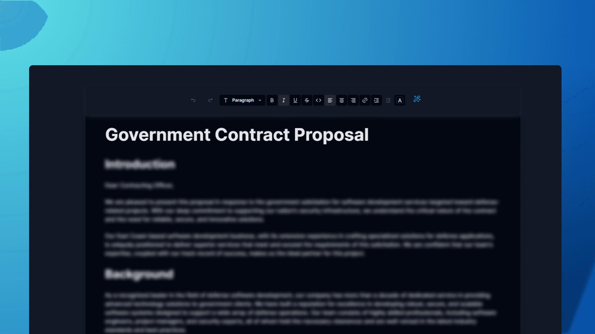 Cover Image for Simplifying Government Contract Drafting with SamSearch's AI Draft Generator for Effortless Proposal Creation