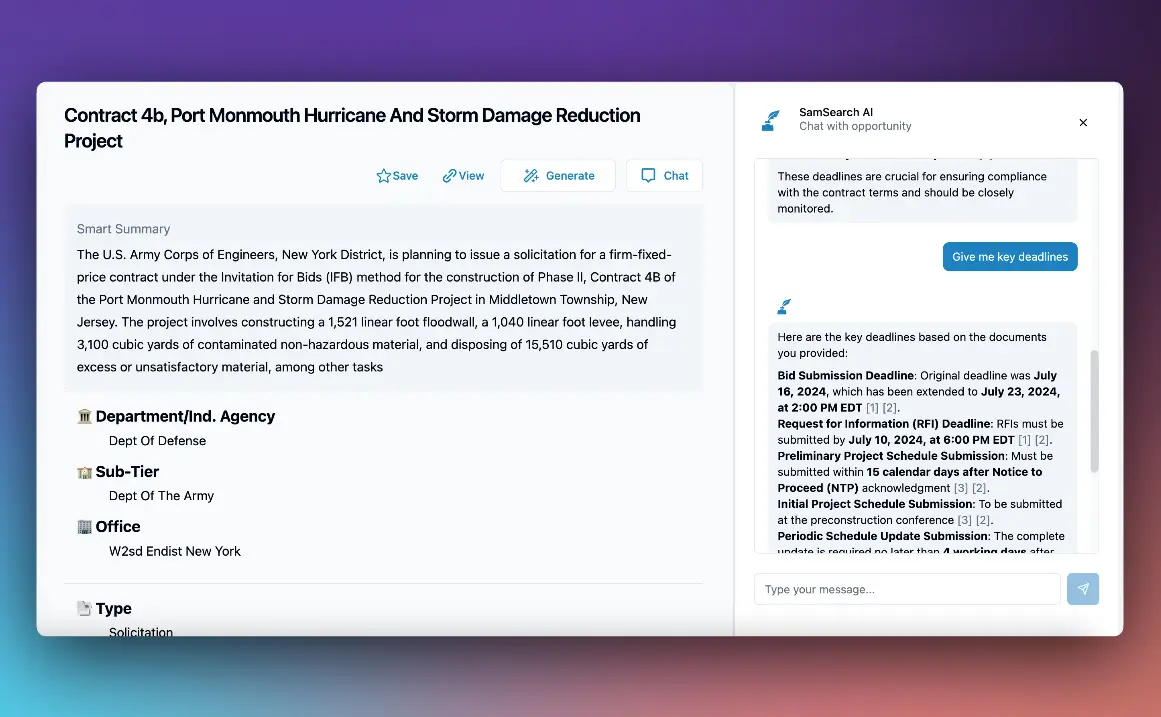 Cover Image for Opportunity AI Chat Assistant: Your Smart Guide for Government Contracting Success