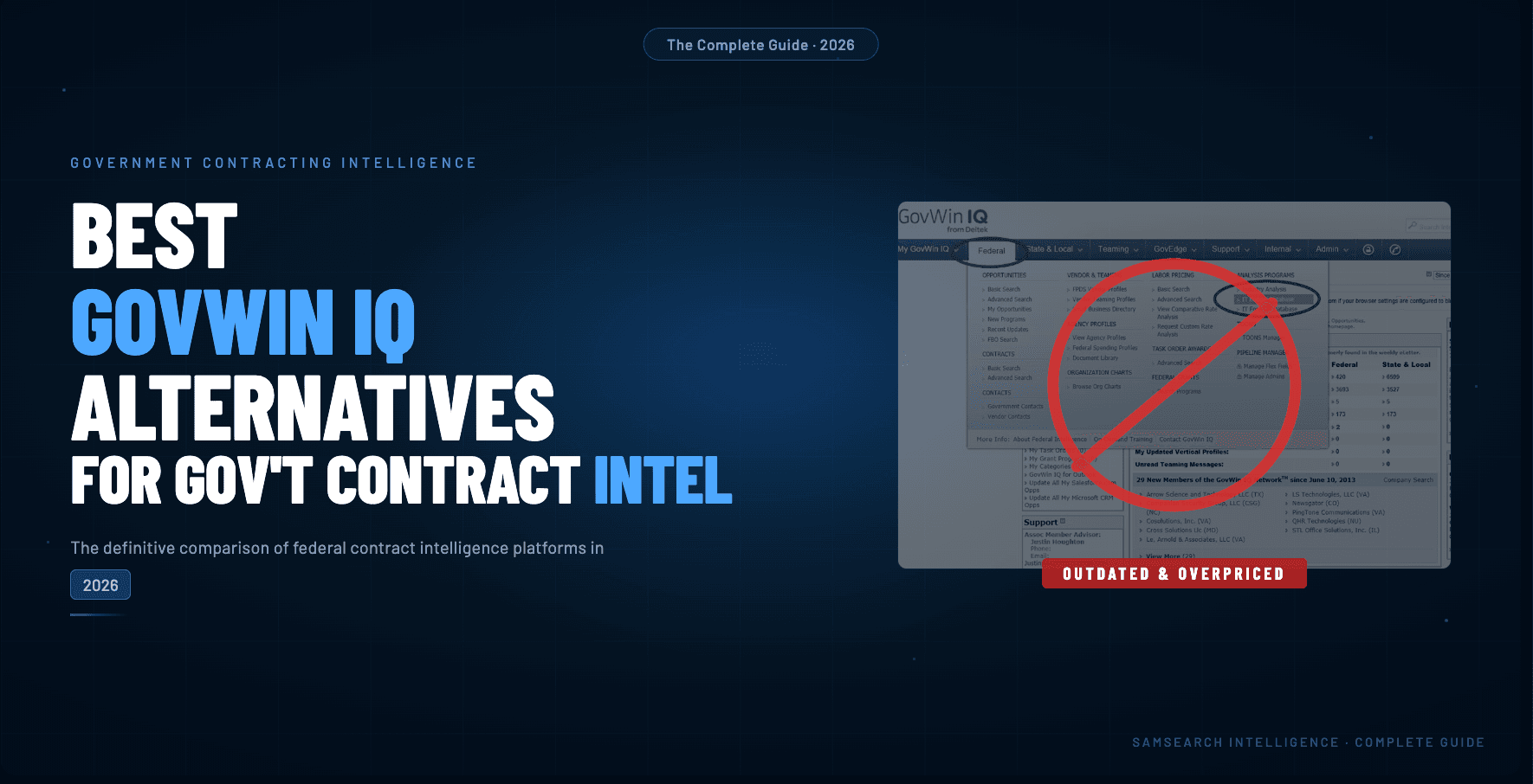 Cover Image for Evaluating GovWin IQ: Why Teams Look at Modern Alternatives + 10 Platforms to Consider