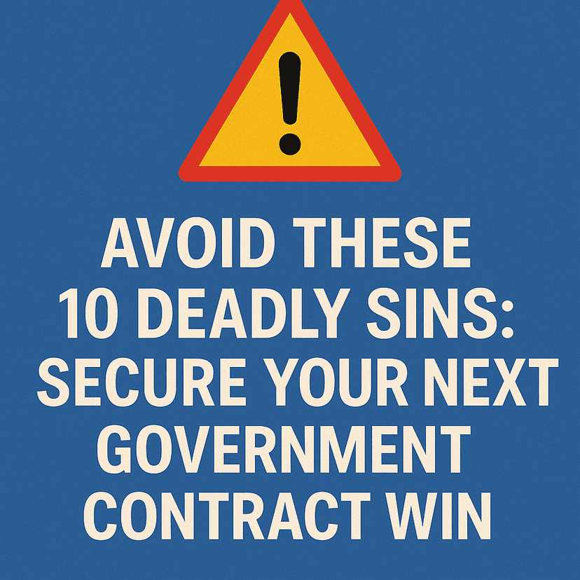 Avoid These 10 Deadly Sins: Secure Your Next Government Contract Win