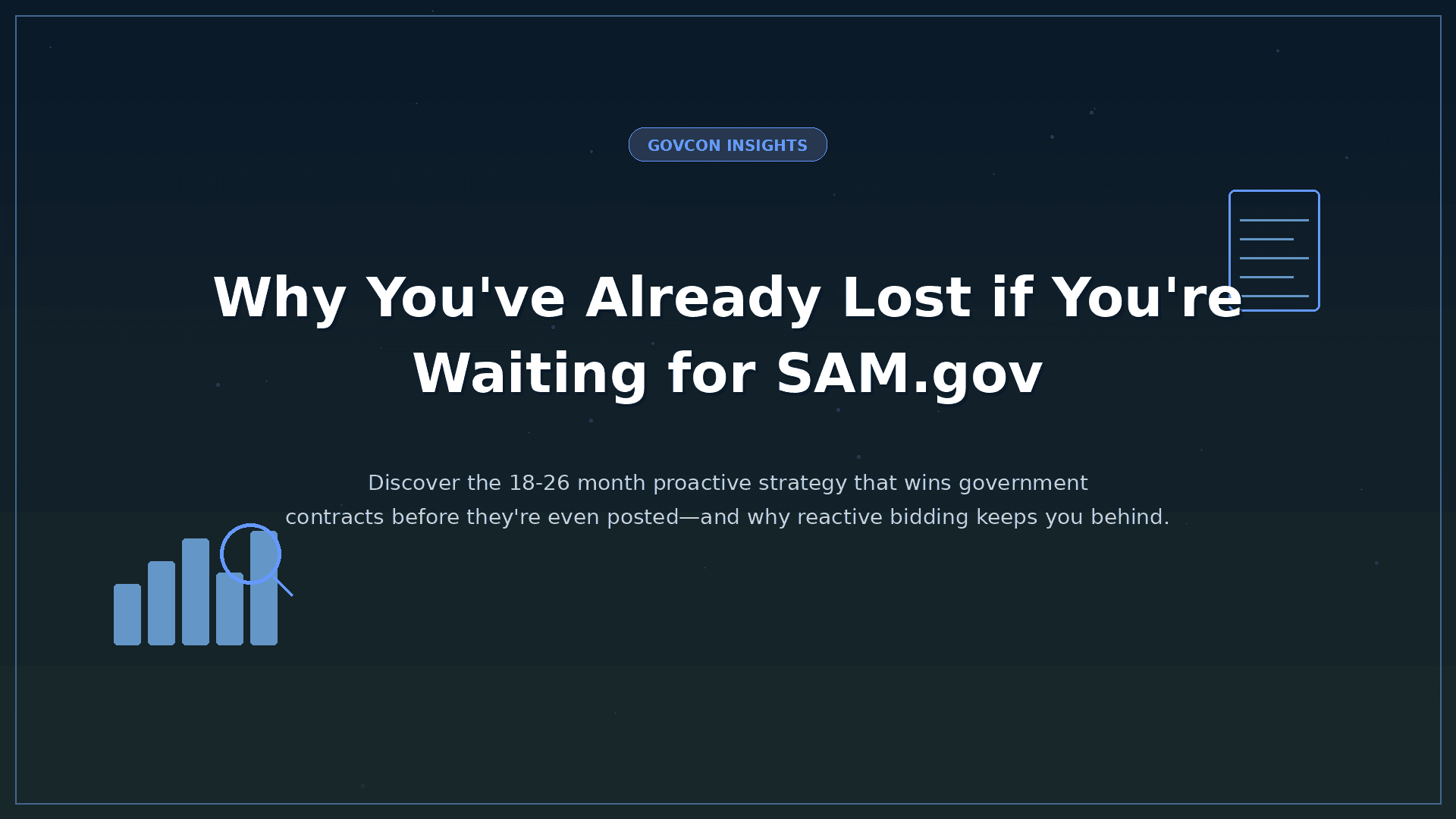Cover Image for How to Win Government Contracts Before They’re Released (AI Strategy)