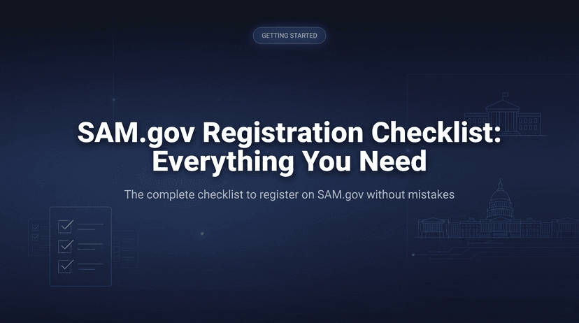 SAM.gov Registration Checklist: Everything You Need Before You Start