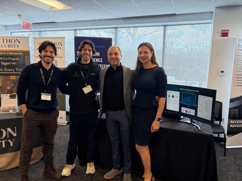 The DGC team with SamSearch at a GovCon industry event.