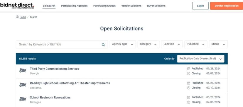 BidNet Platform