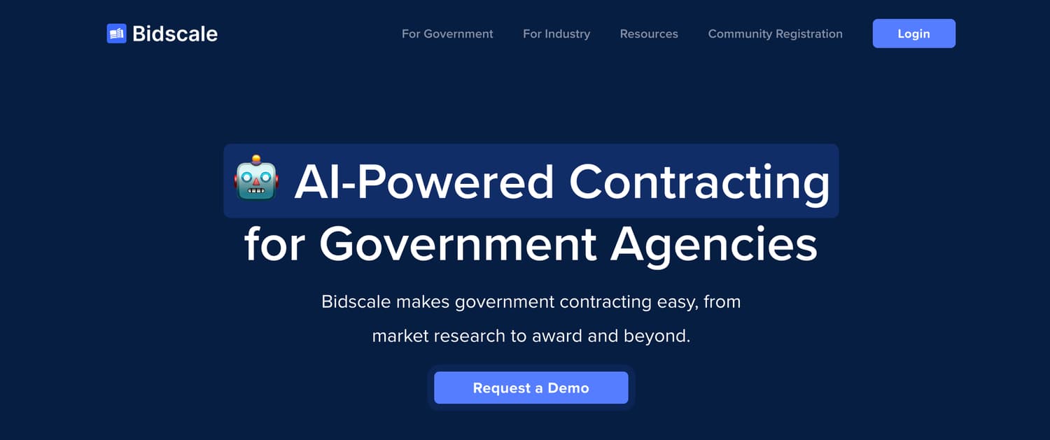 BidScale product interface