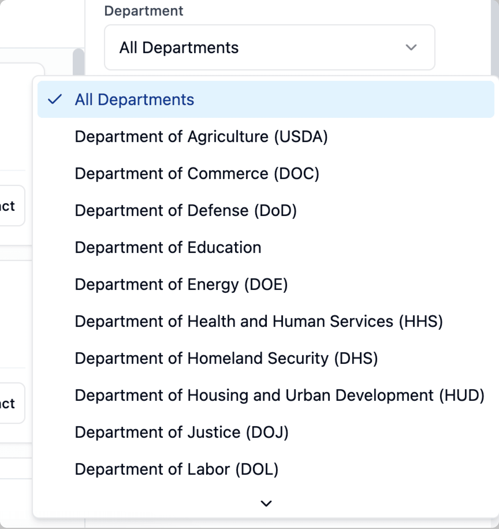 Filter by Department & Agency - Small business specialists feature illustration