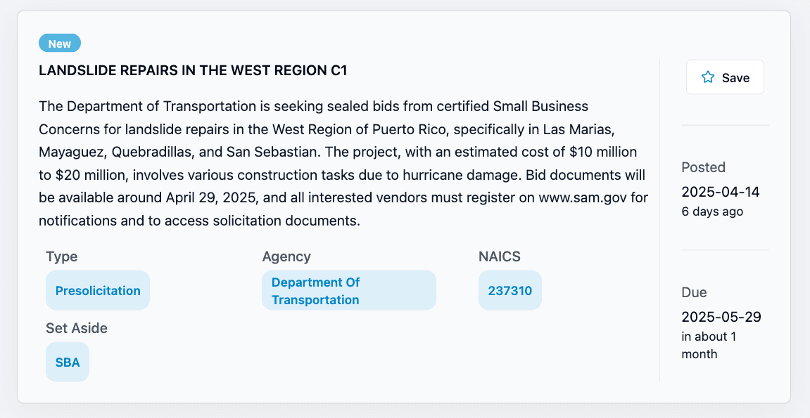 AI-Generated SBIR & STTR Summaries