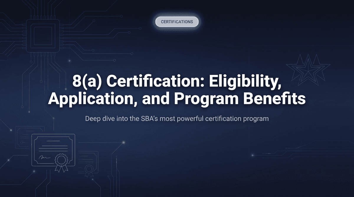 8(a) Certification: Eligibility, Application, and Program Benefits