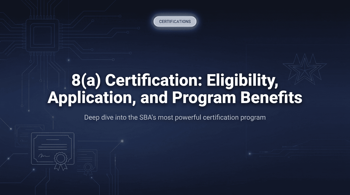 Cover Image for 8(a) Certification: Eligibility, Application, and Program Benefits