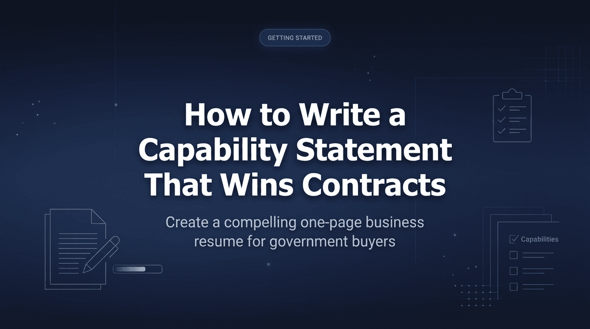 How to Write a Capability Statement That Wins Government Contracts