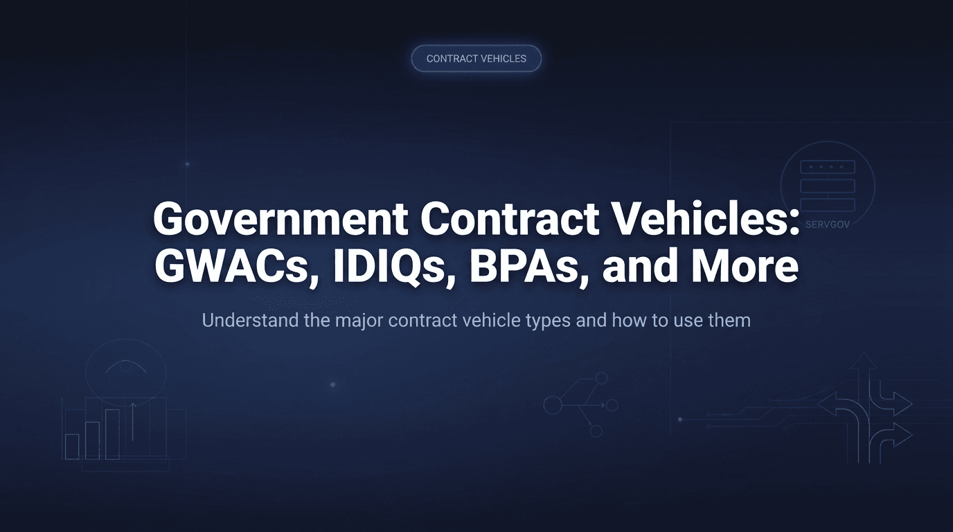 Cover Image for Federal Contract Vehicles: GSA Schedule, GWACs, IDIQs & OASIS+ Explained