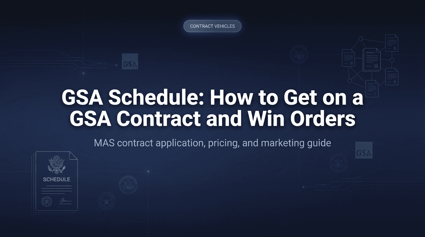 Cover Image for GSA Schedule: How to Get on a GSA Contract and Win More Work