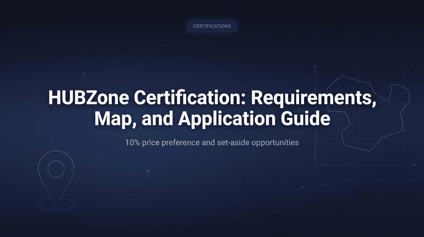 Cover Image for HUBZone Certification: Requirements, Map, and Application Guide