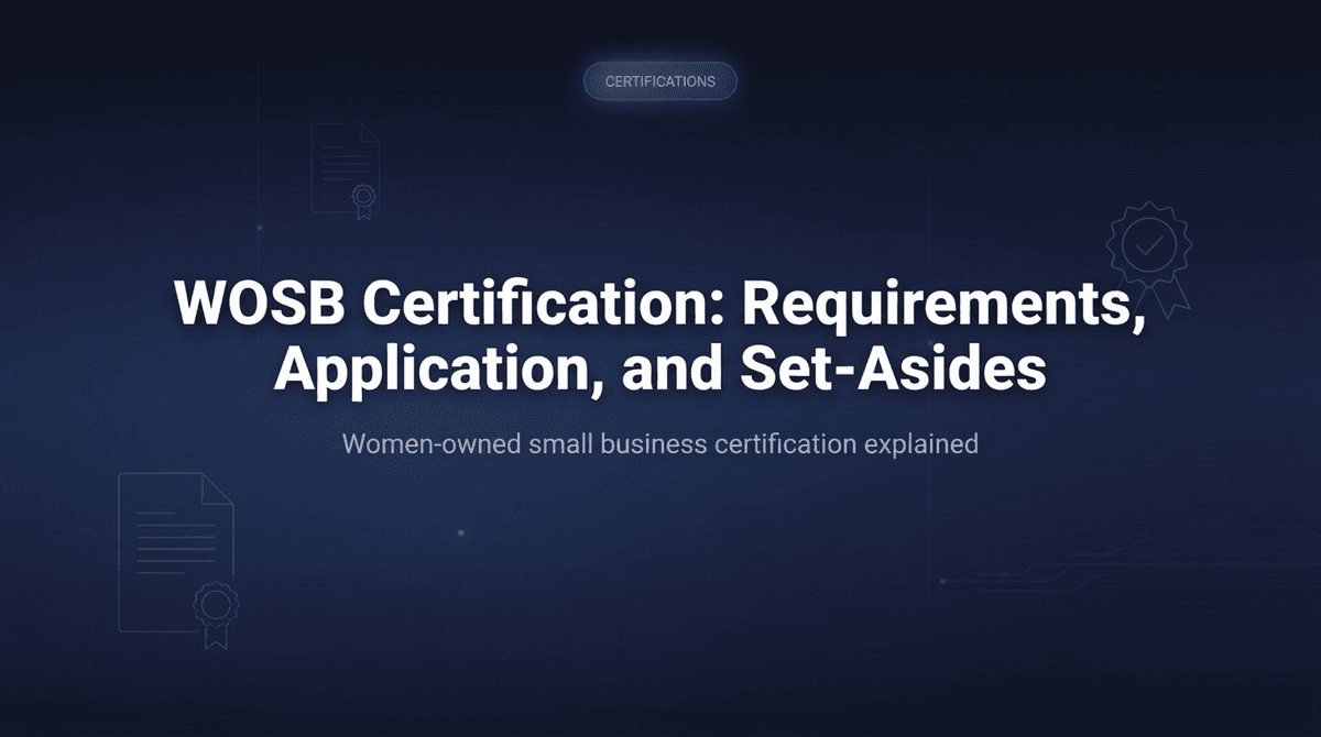 WOSB Certification: Requirements, Application, and Set-Aside Opportunities