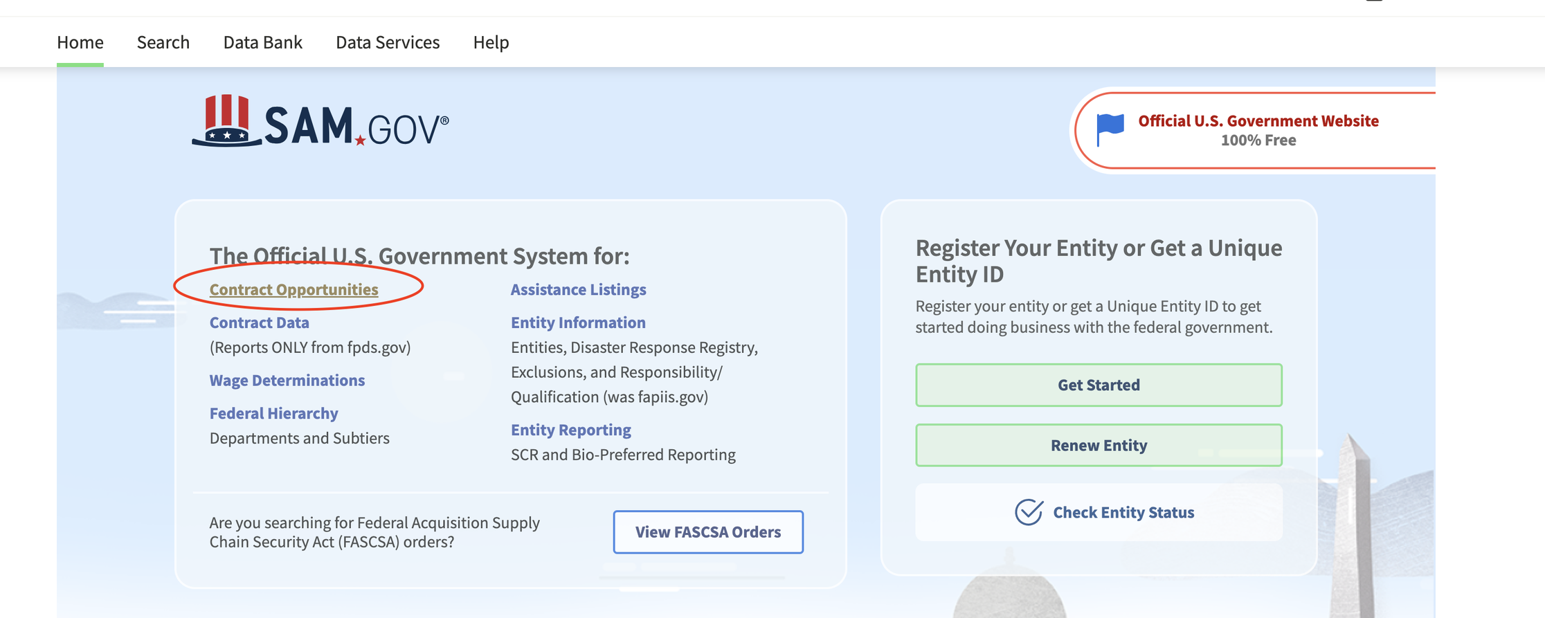 Contract Opportunities on sam.gov