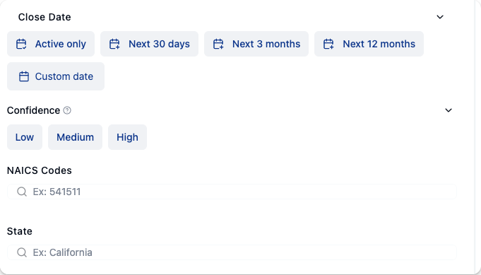 Advanced Filtering & Search