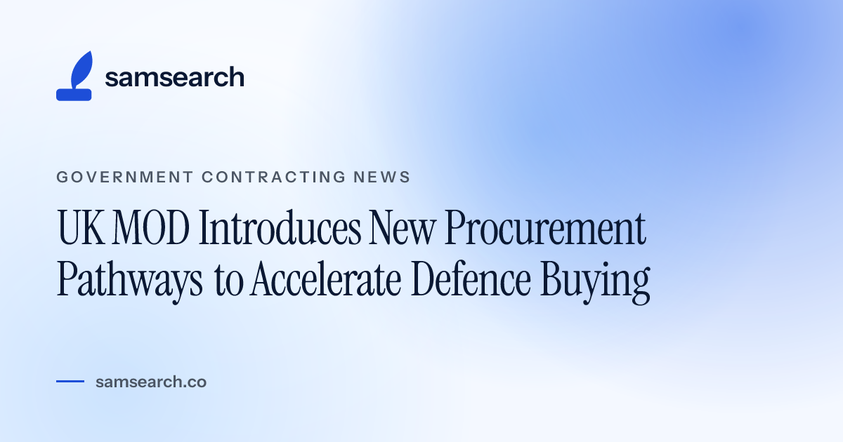 UK MOD Introduces New Procurement Pathways to Accelerate Defence Buying ...
